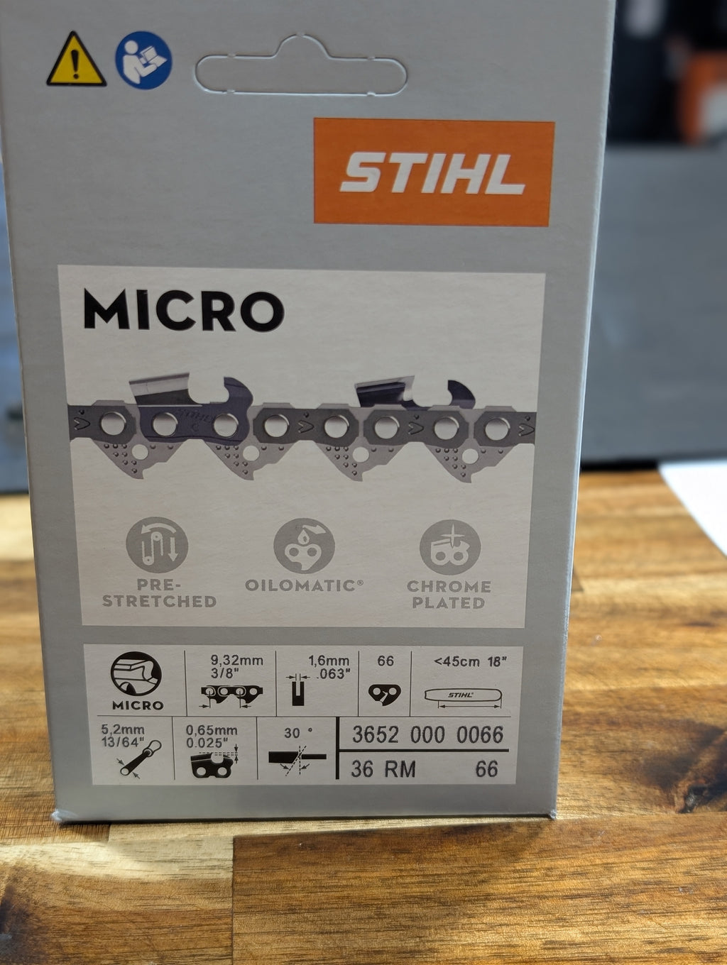Stihl - 18" - 3/8" - .063 - 66DL chainsaw chain