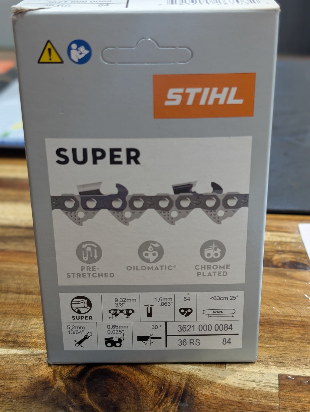 Stihl - 25" - 3/8" - .063 - 84DL chainsaw chain